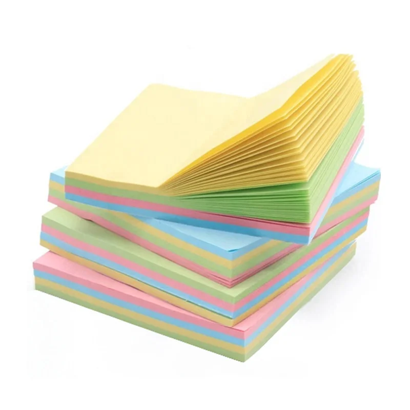 School Office Stationery Stickers Multi Shape Written Sticky Note Pad Colorful Memo Pad Sticky Notes
