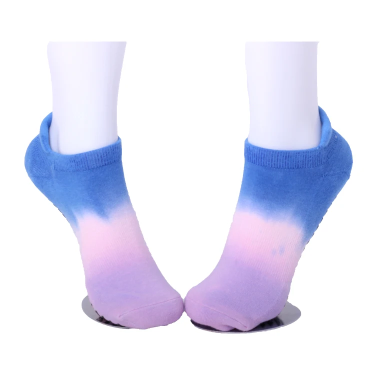 Custom Logo Anti Slip Yoga Socks Women Indoor Floor Grippy Tie Dye Grip Pilates Socks
