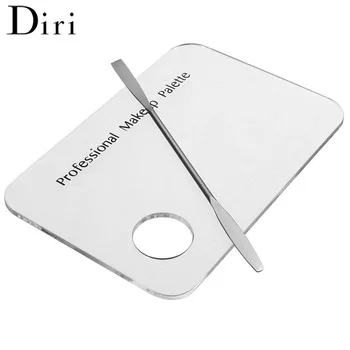 Professional Stainless Steel Cosmetic Makeup Mixing Palette with Spatula