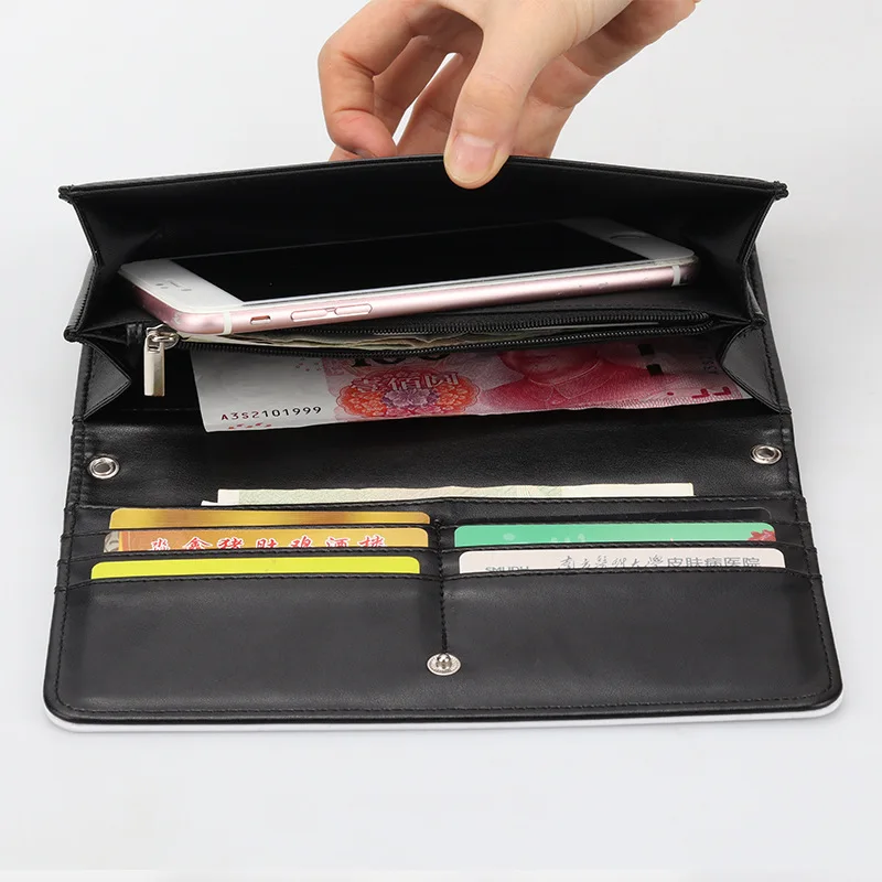 Wholesale DIY Heat Press Ladies PU Leather Blank Bifold Sublimation Purse Wallet