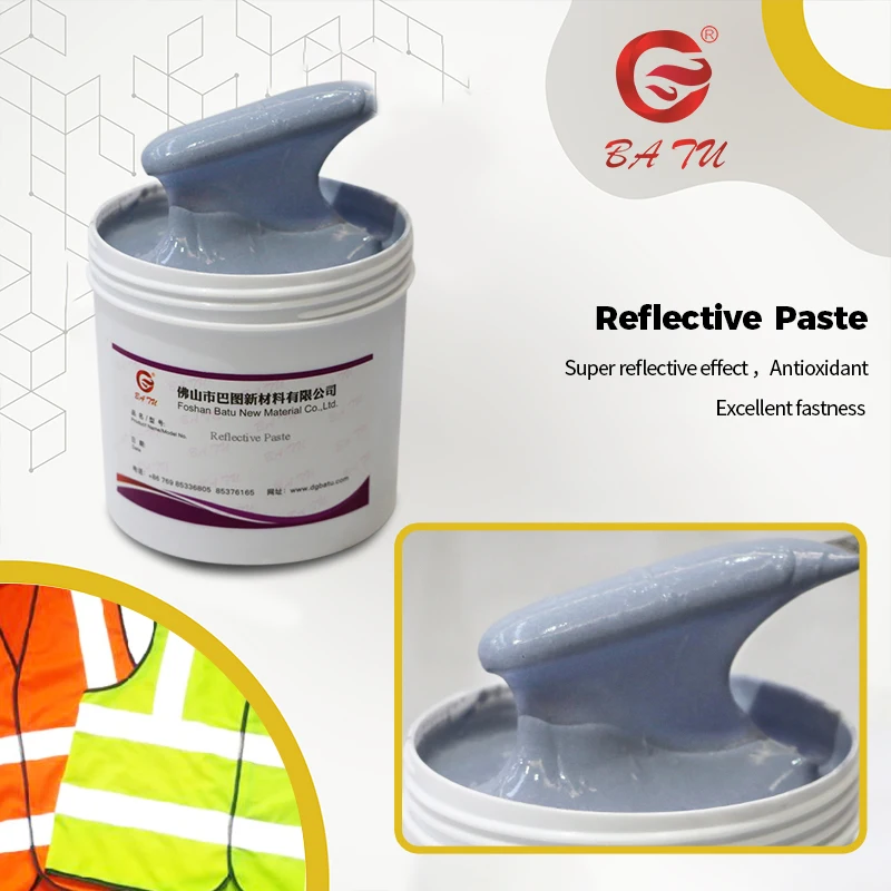 Eco friendly screen printing reflective ink water base reflective paste