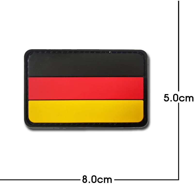 Custom USA Flag Logo Soft PVC Rubber Patches for  Clothing