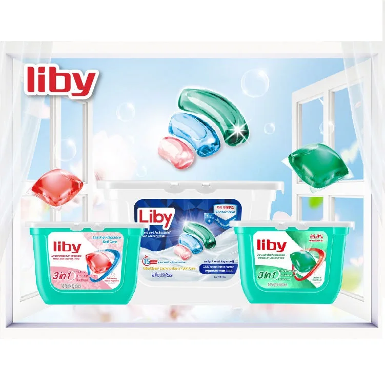 Portable Freely Soluble Laundry Capsule 15 Minutes Quick Wash Without Residue Laundry Detergent Pods