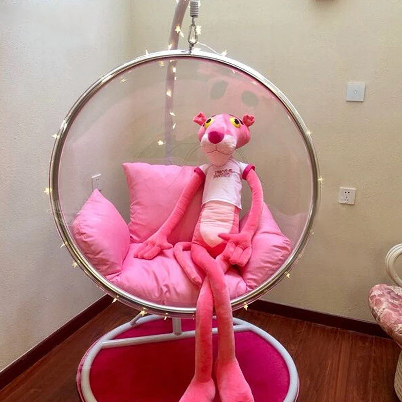 Hot Sale Garden Swing Chair Outdoor Stainless Steel Transparent Type Golden Bubble Chair for Living Room Garden