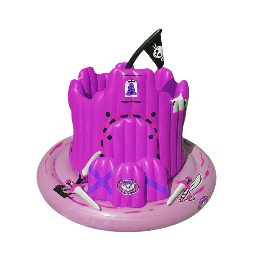 Ice Cube Tiki Bar Pirate Ship for Pools Lakes Beach Floating Kingdom Raft Lounger