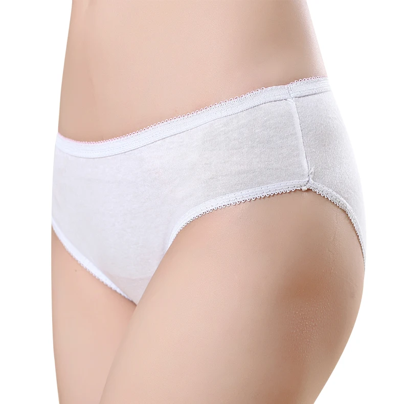 OEM Service One off lady disposable cotton underwear with high quality disposable panties 5pcs/bag