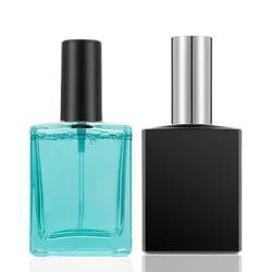 Factory direct wholesale 10/15/30/50/100ml flat square silk mouth screw mouth perfume glass spray bottle