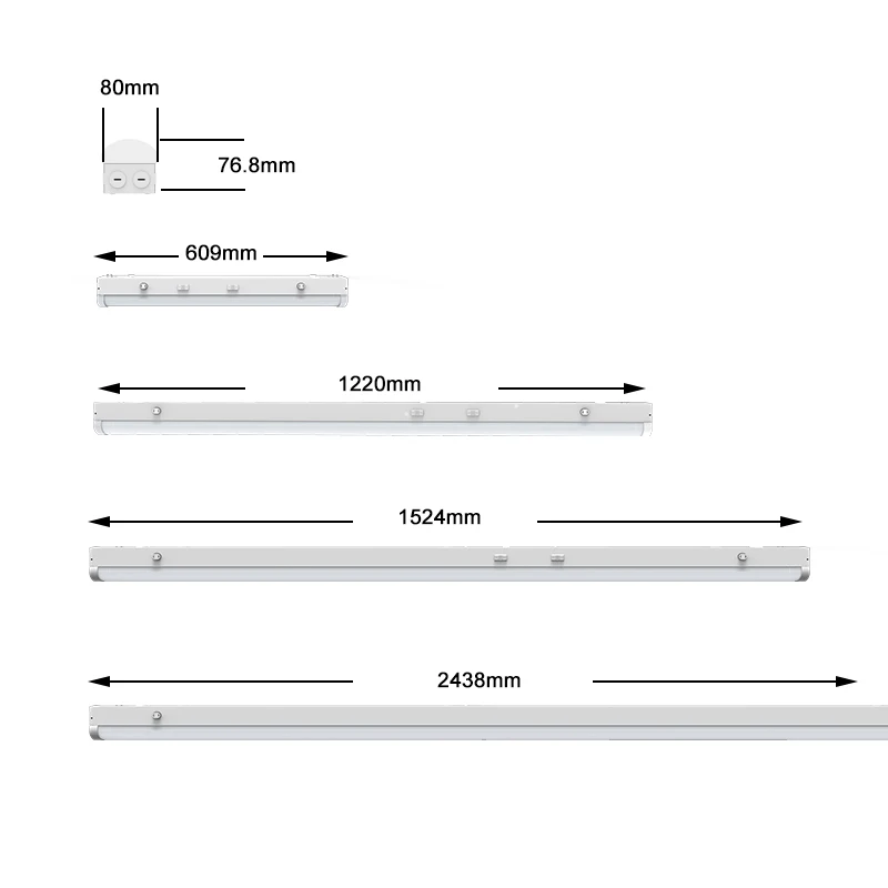 Microwave Motion Sensor 48INCH LED STRIP LIGHT FIXTURE 25W 45W 60W 70W led light linear
