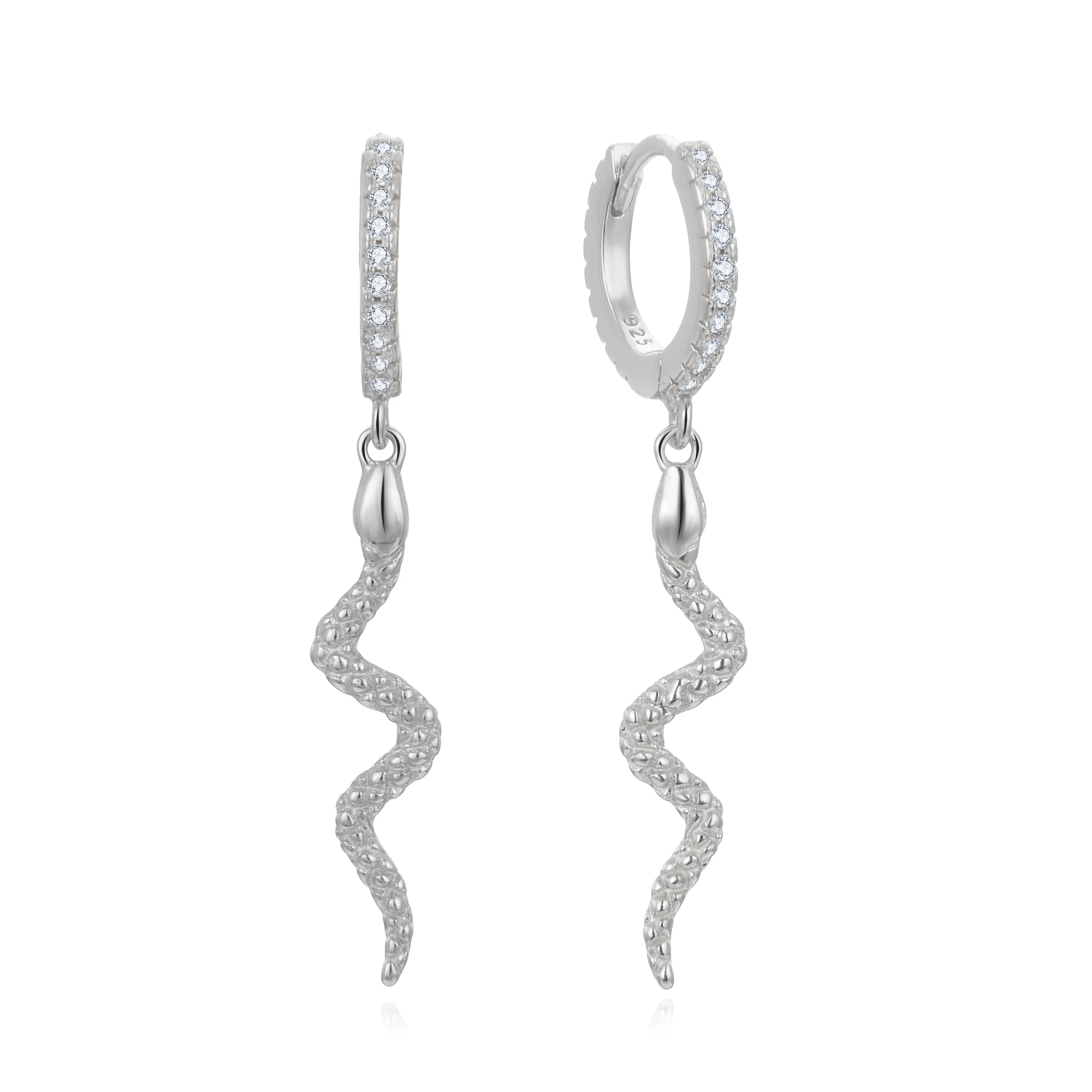 drop dangle 925 sterling silver jewelry wholesale snake earrings