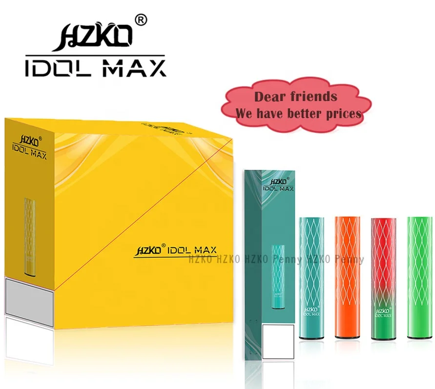 Лидер продаж 100% оригинальные электронные аксессуары HZKO IDOL MAX 31 различных цветов Быстрая доставка