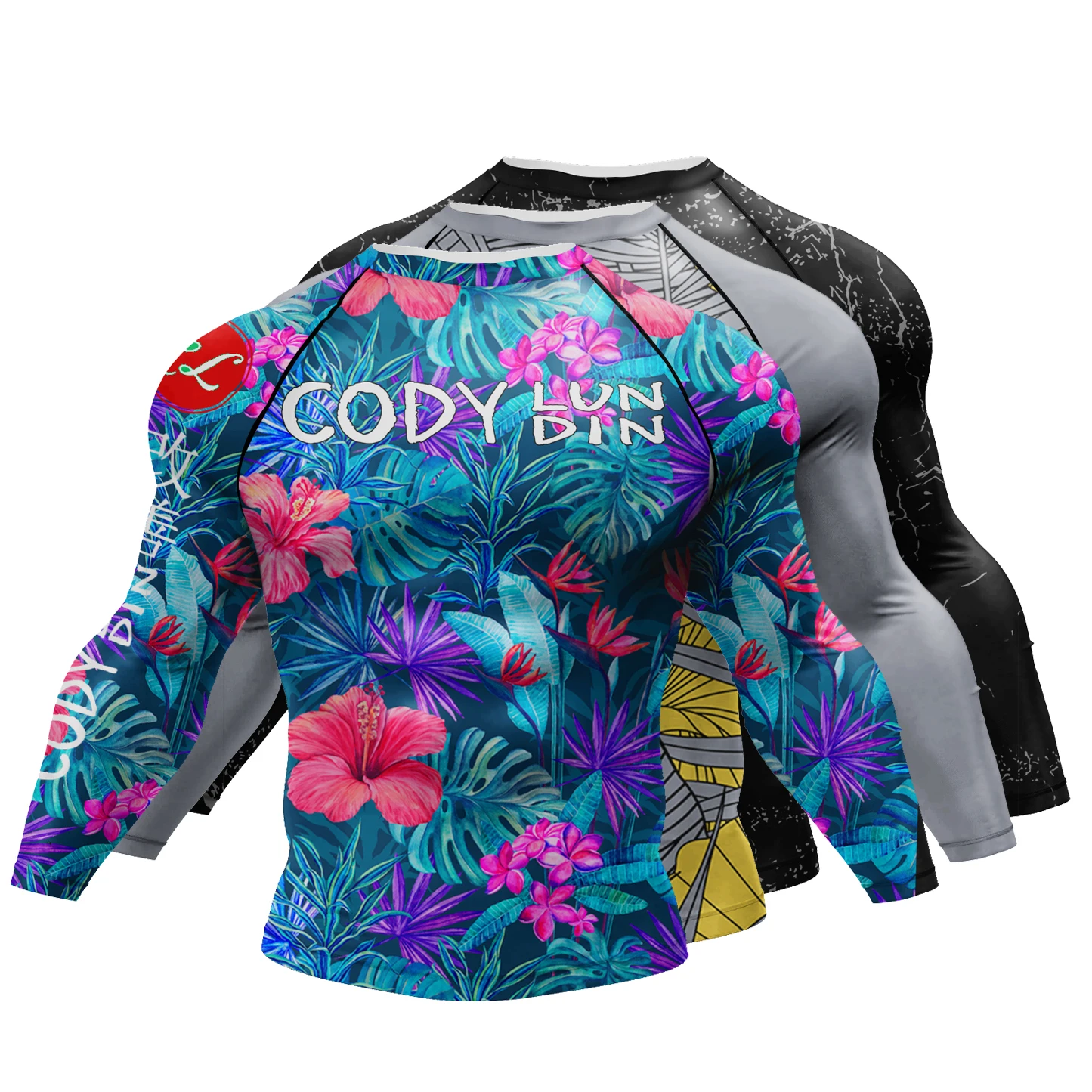 High Quality Wholesale Full Sleeve Sublimation T Shirt BJJ Rash Guard Fitness Men MMA Clothing