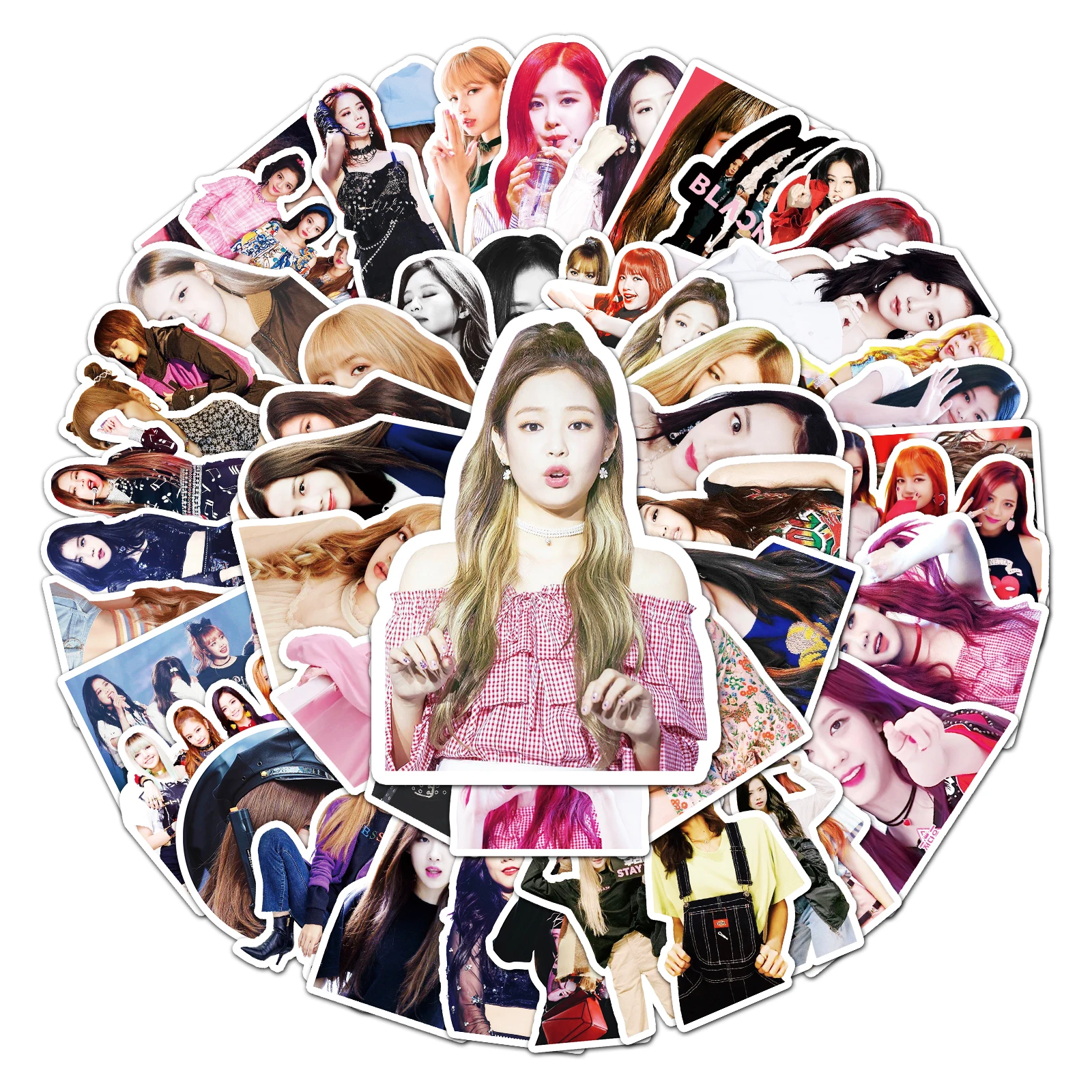 52Pcs Korean Girls Groups BLACKPINK Decorative Stickers For Kids Suitcase Laptop Bike Guitar Bottle Skateboard Vinyl PVC Decals