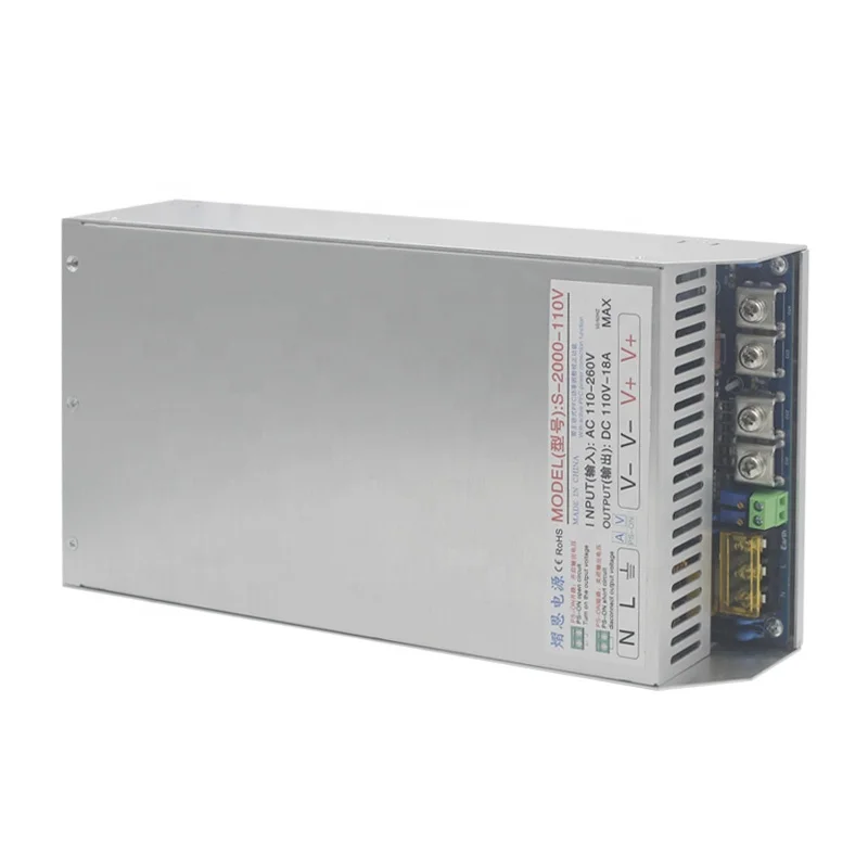 2000W PFC регулируется импульсный источник питания светодиодного табло AC110V-260V DC/DC 0- 110V калибратор давления