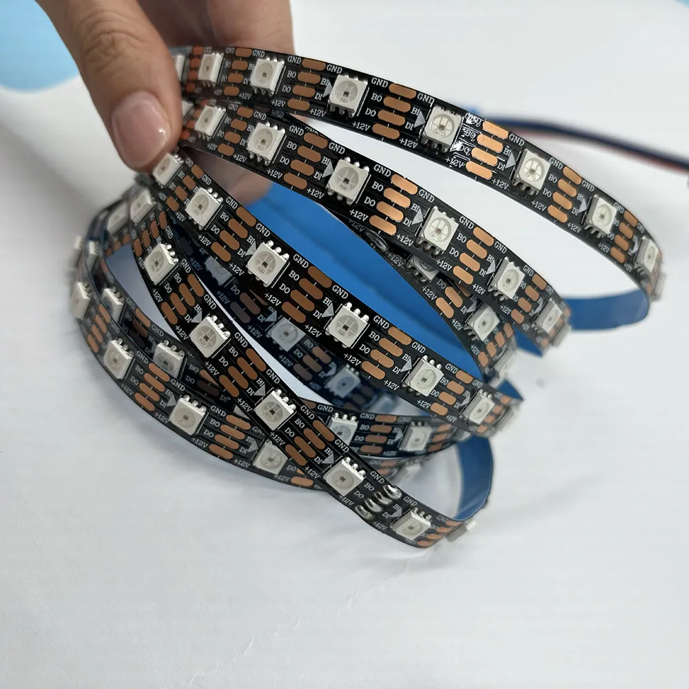 Профессиональная Светодиодная лента ws2811 ws2812 ws2812b ws2815 cinta 144 5v 12v 24v rgbw
