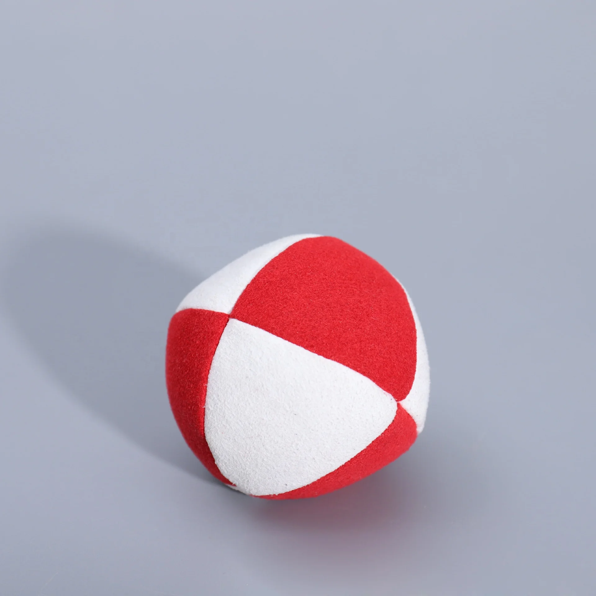 Hacky Sack Handmade of Synthetic Suede and Filled Custom Logo Colors Panels Fill Footbag