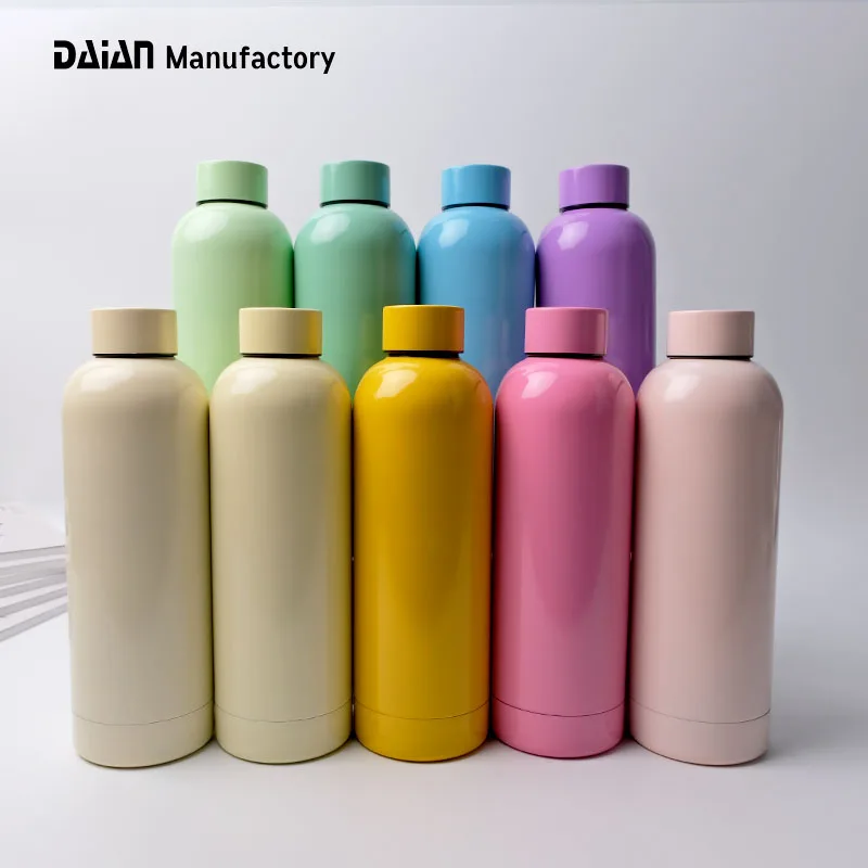 DAIAN New Hot Sale 500ml Insulated Stainless Steel Water Bottle Vacuum Flasks With Small Mouth