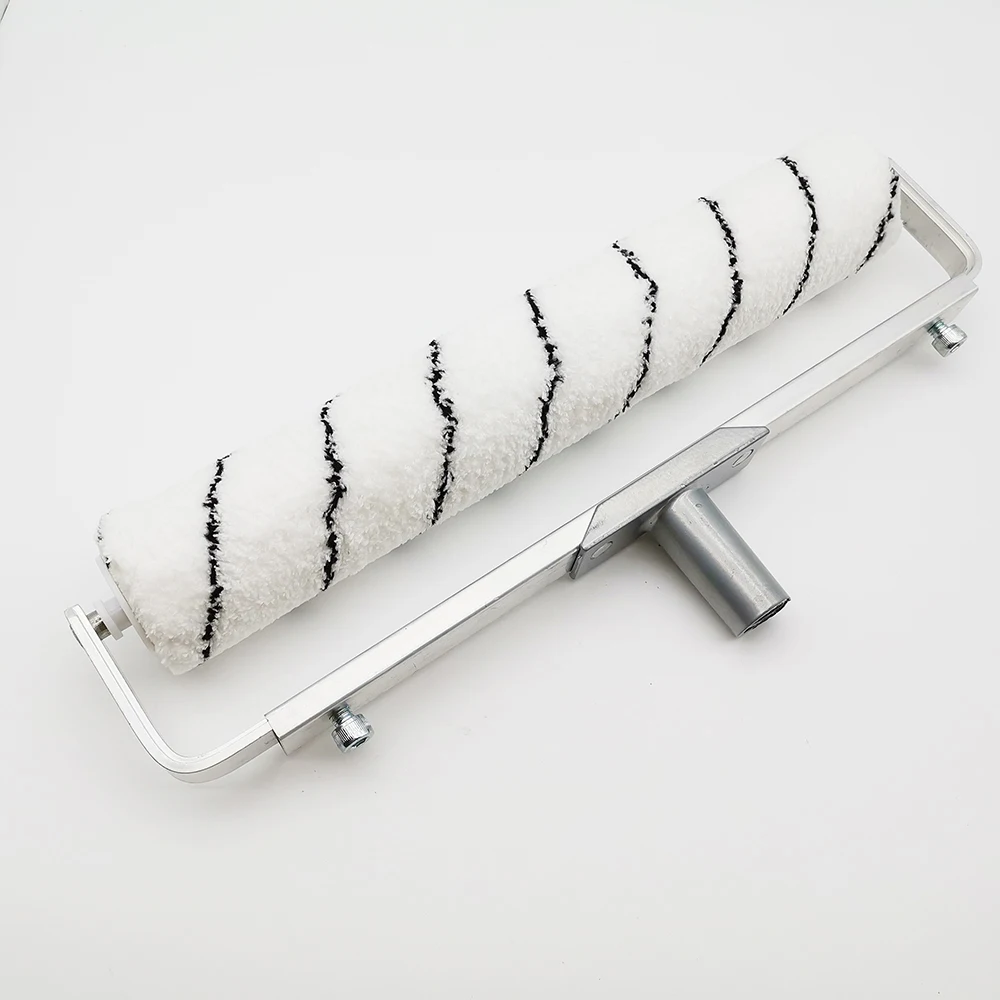 Master D23015 America 12', 18' Microfiber Epoxy Floor Coating Paint Roller Brush with Extendable Aluminum Roller Frame
