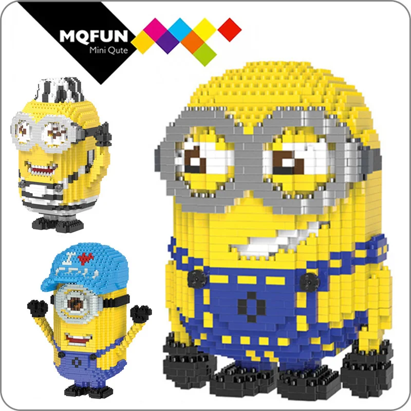 HC American action figures Magic Mini blocks Cute Big size Cartoon Model Plastic Building Bricks Educational Kids Toys Gifts