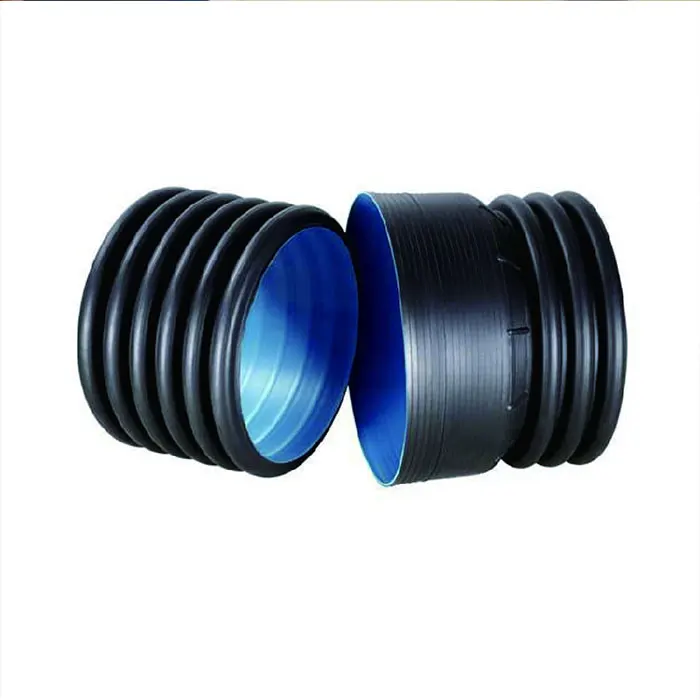 High quality and low price Hdpe Double Wall Corrugated Pipe  Plastic Water Drainage Pipe