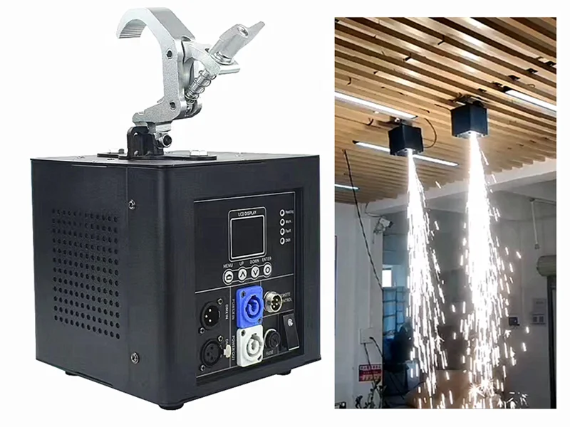 hotsale TOP Wholesale Sparkle Fireworks Mumbai cake trigger pyrotechnic firework sparks fountain wedding machines led par bar CE