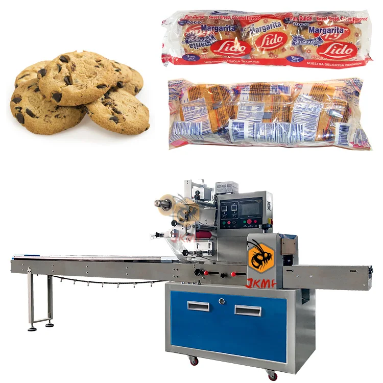 Automatic Loading and Conveying Flow Packing Machine Small Cookies Flowpack Packing Machine Biscuit Packing Machine