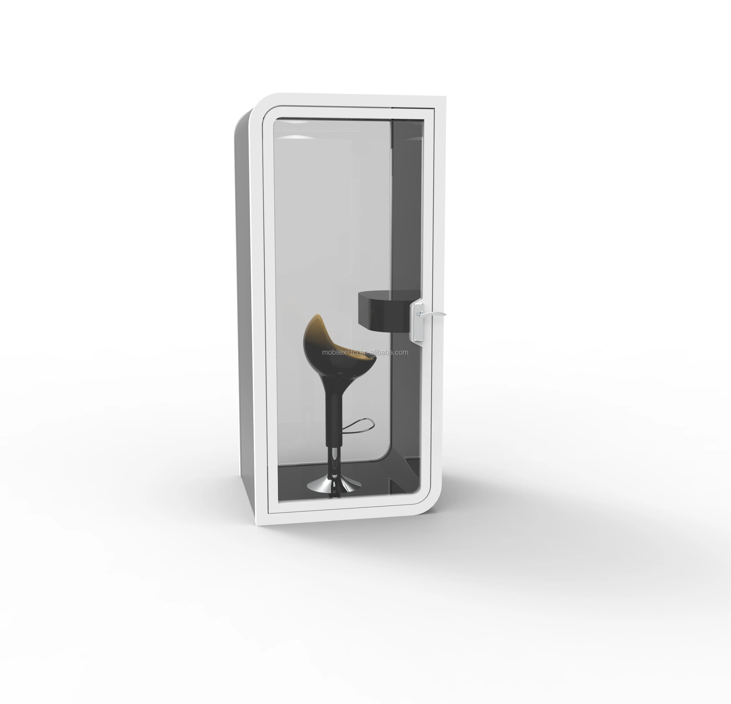 Soundproof workplace phone booth
