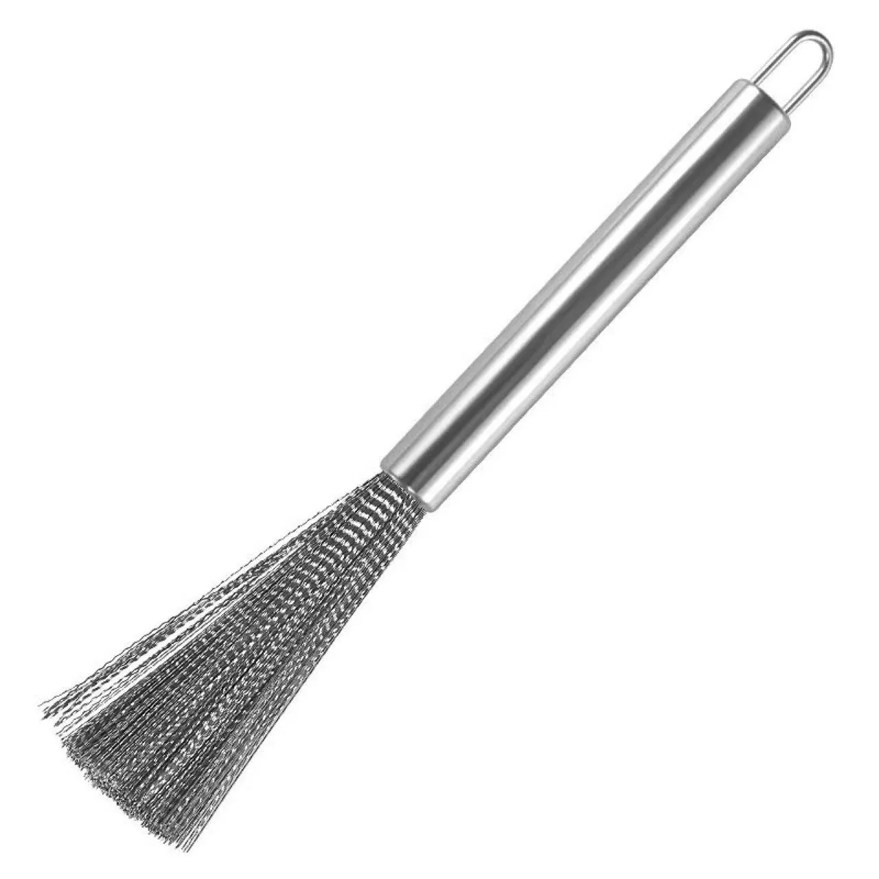 Kitchen Pot And Pan Tableware Cleaning Brush 304 Stainless Steel Scourer Scraper with Long Handle