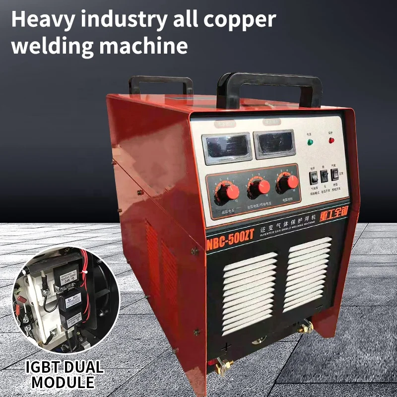 Hot Sale IGBT Dual Module Dual Call Copper Reactance Core Control line Suitable Heavy Duty Mig Welding Machine NBC-500ZT
