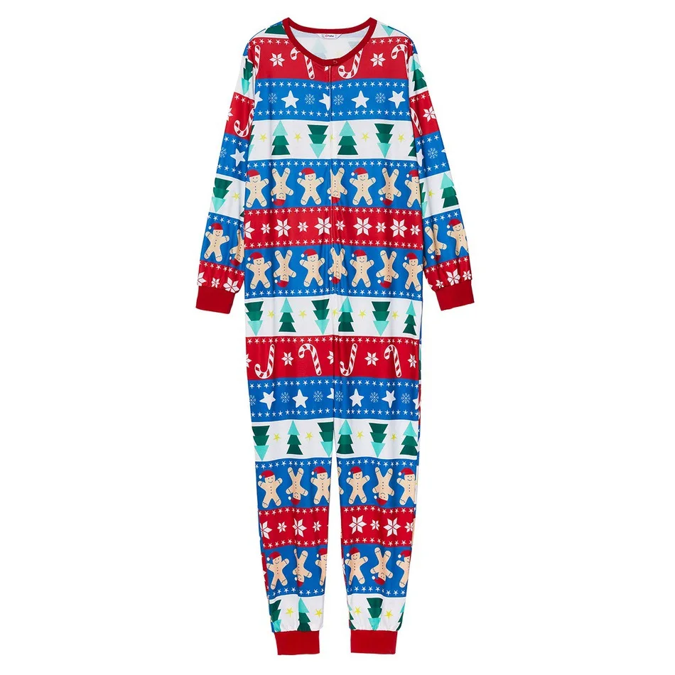 2021 Christmas Moose Family Matching Clothes Pajamas Set New Year Jumpsuit Custom Print Adult