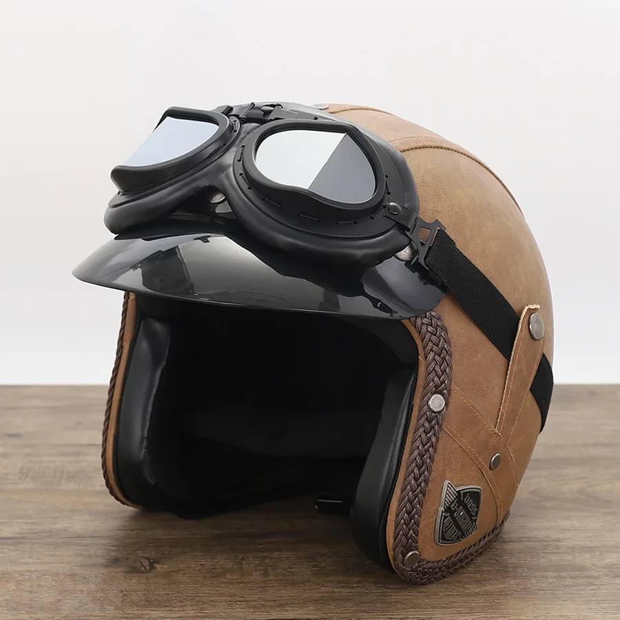 Windproof Retro Motorcycle Cycling Goggles Motorbike Scooter Motocross Sunglasses Safety Glasses