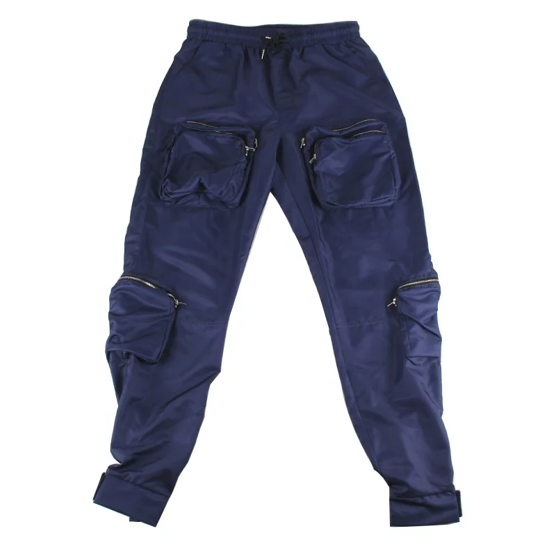 Designer Customized Polyester Heat Transfer Multi-Pocket Zipper Tooling Casual Autumn And Winter Models Utility Cargo Pants Men