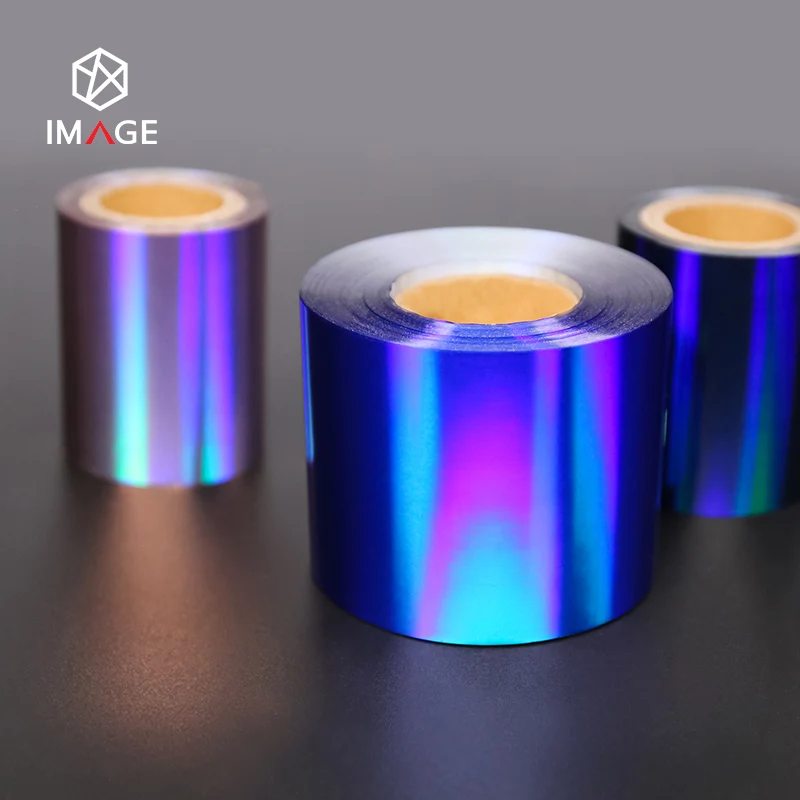 Roll form Holographic Cold Stamping Foils with Stunning Color Effect and High Security Feature for Brand Packaging
