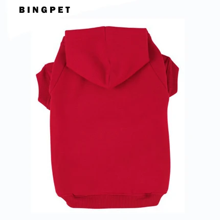 Wholesale Cotton Custom Dog Clothes Colorful Blank Dog Hoodie Sweater