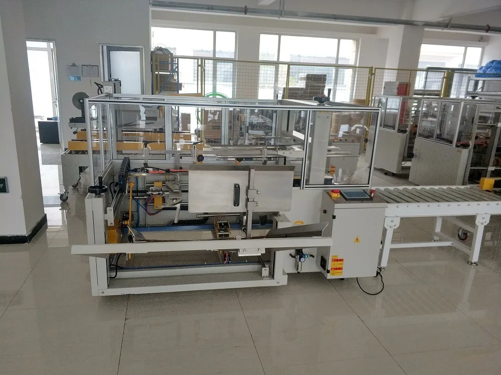 Automatic Carton Erector with Bottom Tape Sealer