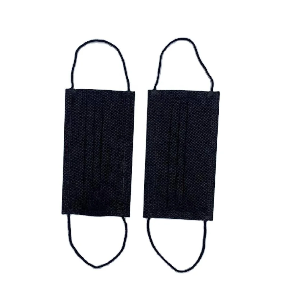 
Factory Supply disposable 3ply face mask black mask protective mask 