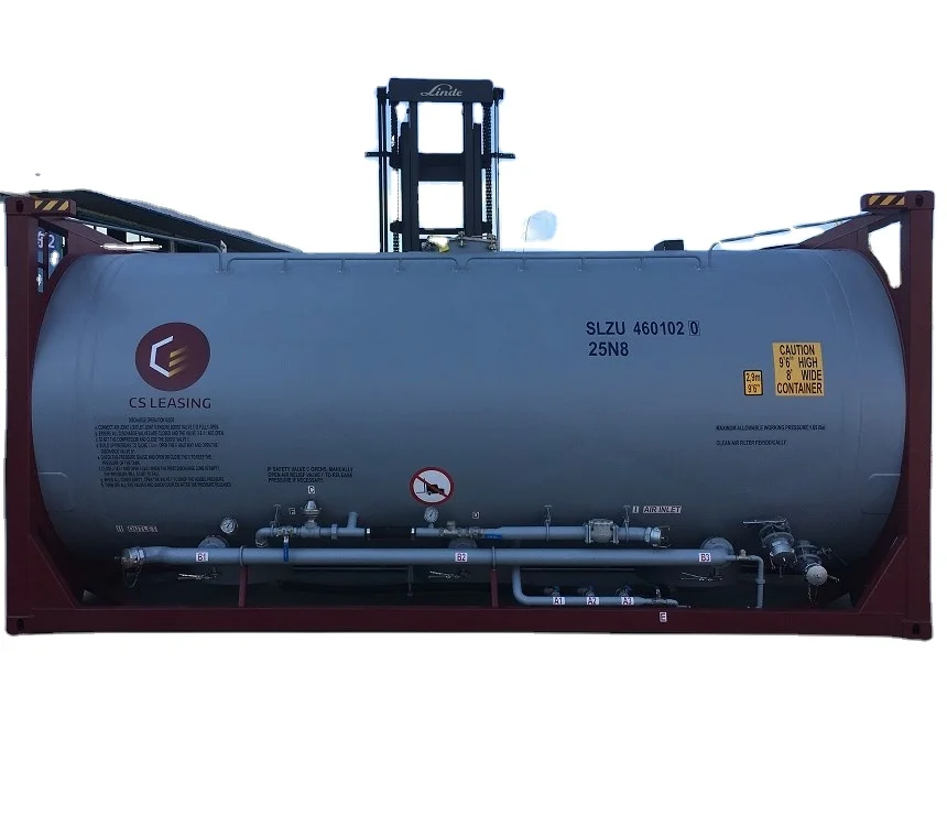 ISO standard 20ft  40ft Versatile tank container transport chemicals and food Steady flow tank shipping container
