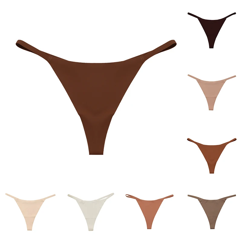 2022 Girl Transparent Sexy Designer Thongs And G String Seamless Panties For Ladies Underwear