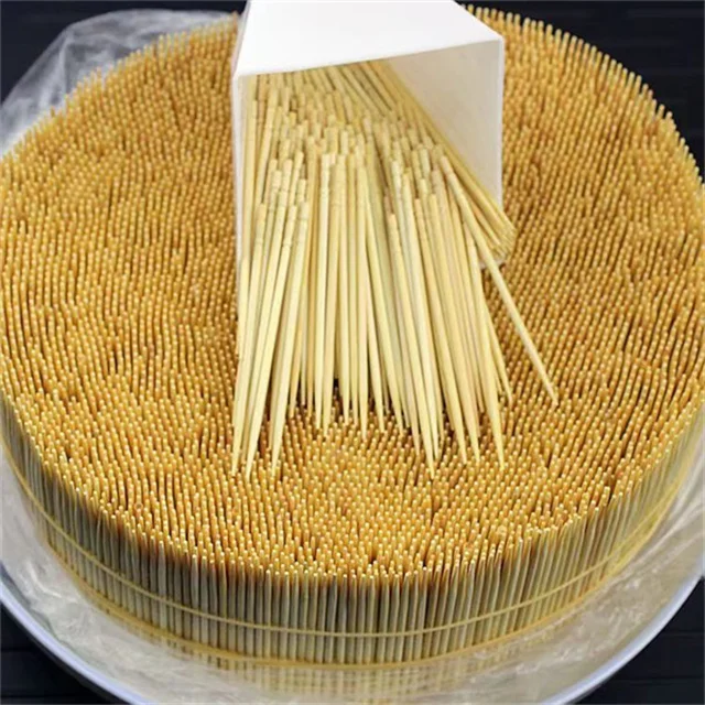 Factory All Kinds Packing High Quality Disposable Bamboo Tooth Pick   Natural Bamboo Toothpick individual wrapped toothpick