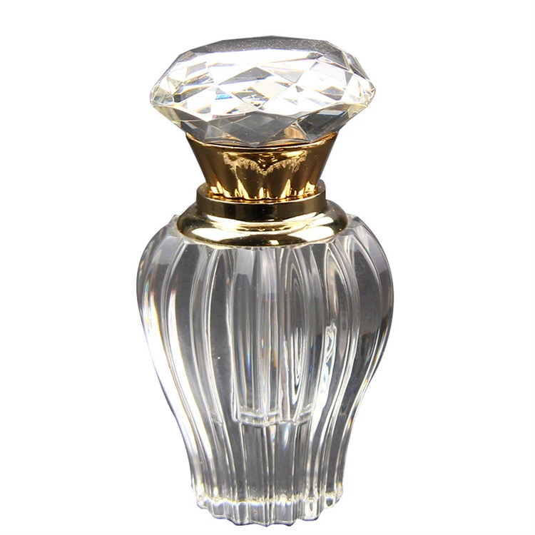 Hot Selling Factory Customized Beauty Design Luxury Personal Care Glassware With Cover Handmade Transparent Mini Perfume Bottles