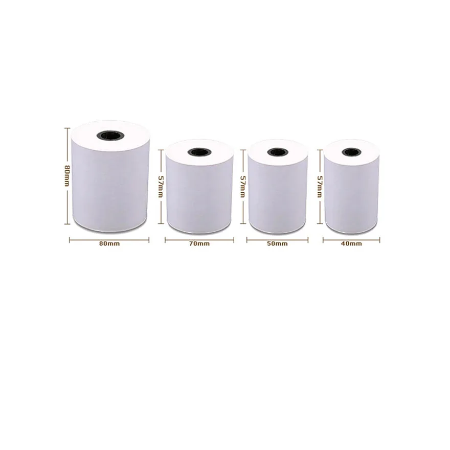 Factory direct 80mmx70mm label thermal paper a6 thermal paper roll 57 x 40 thermal paper roll