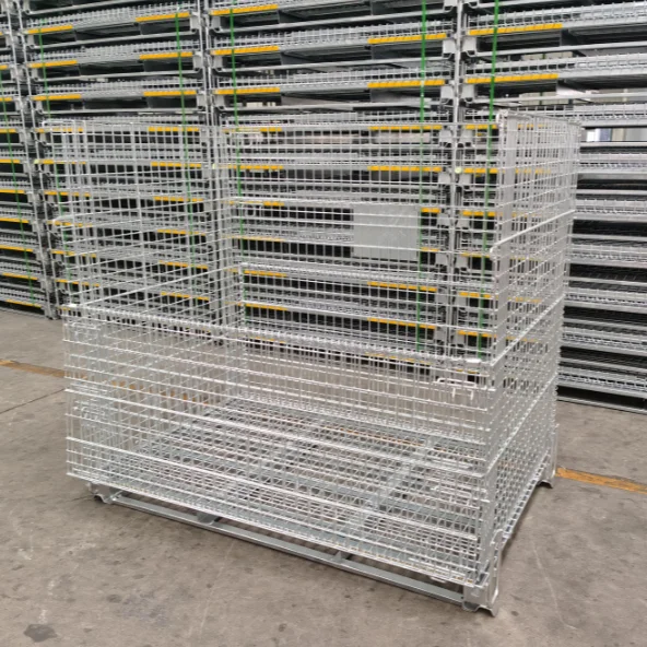 
 Металлический поддон, Штабелируемая клетка для хранения с колесами  