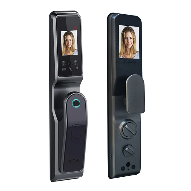 Huarui lock Wholesale Safety Electronic Automatic Tuya App Smart Door Lock with Camera