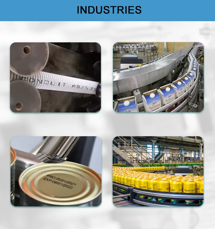 Continuous Inkjet Printer With Built-in Ink System Ideal For Beverage Industry