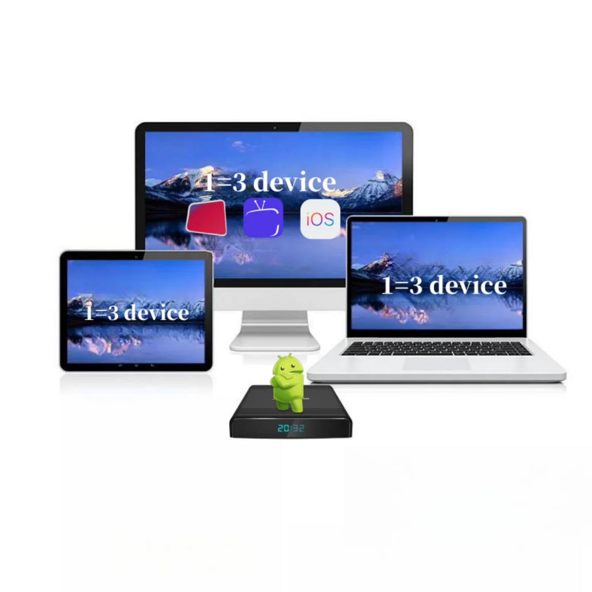 Smart box iptv 3 devices Global Version 12 months warranty premium account Resell m3u 4K iptv reseller panel abonnem