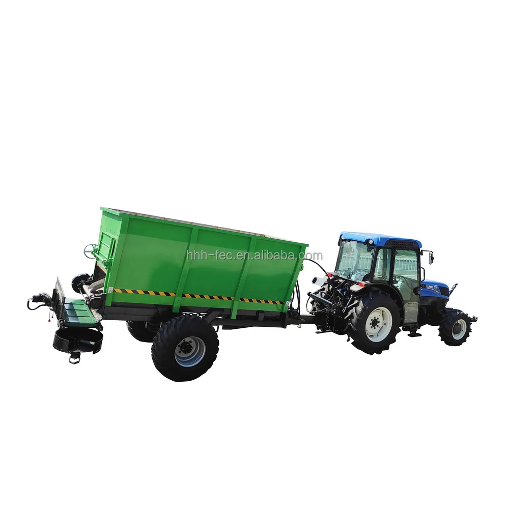 Factory supply tractor rear-mounted double throwing spreading disc type granular fertilizer and manure spreader machine