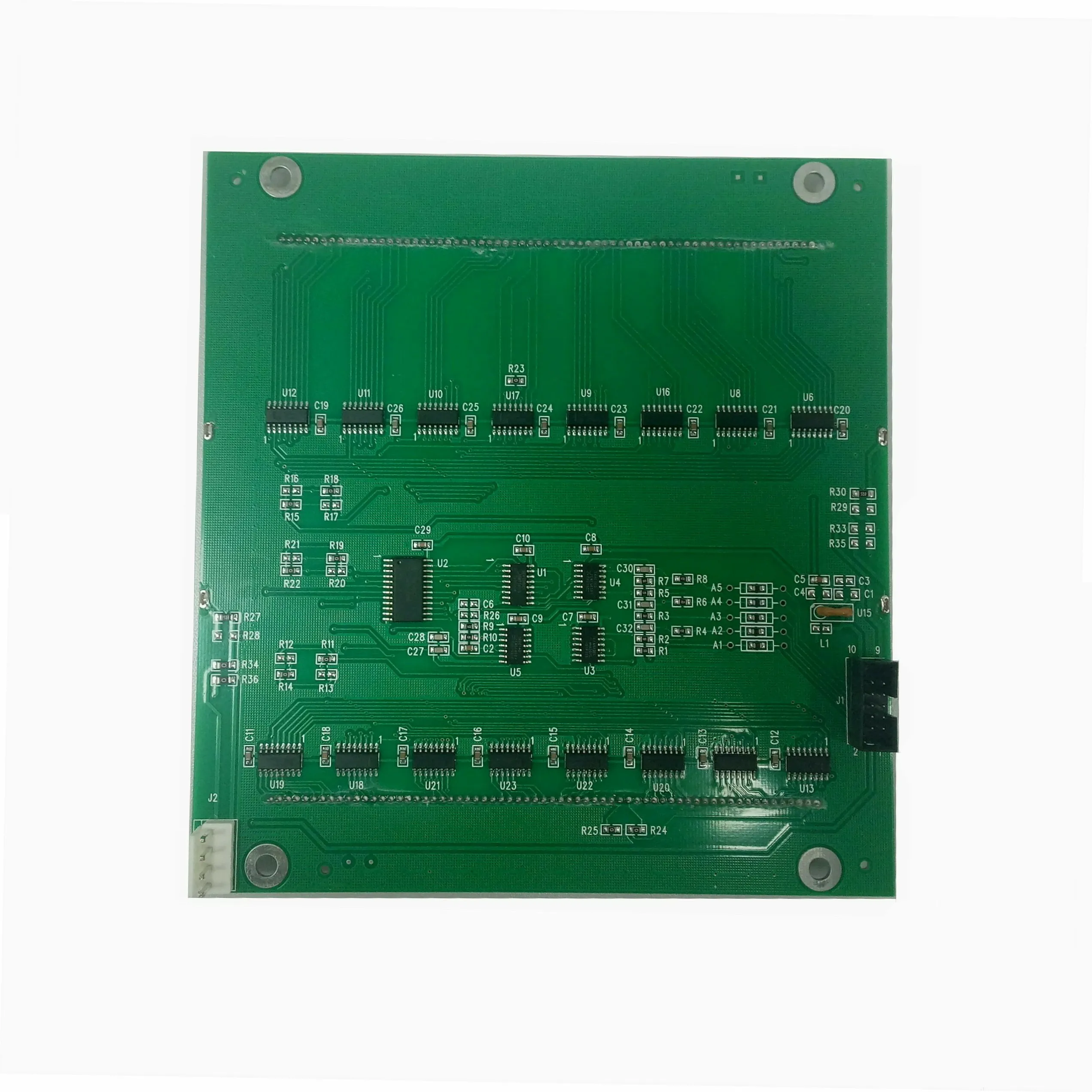 LCD display for fuel dispenser 664 type 7 segment custom design LCD module 10 pins serial interface monocolor lcd display
