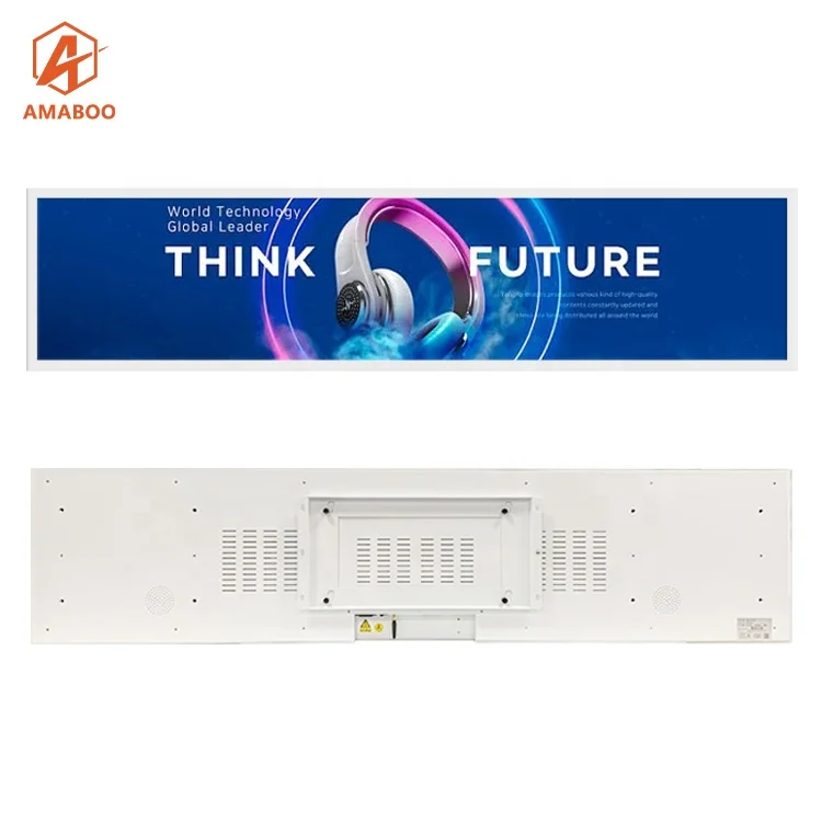 Factory Customization Hanging LCD Stretched Bar Digital Signage LED Screen Advertising Display for Advertising Equipment