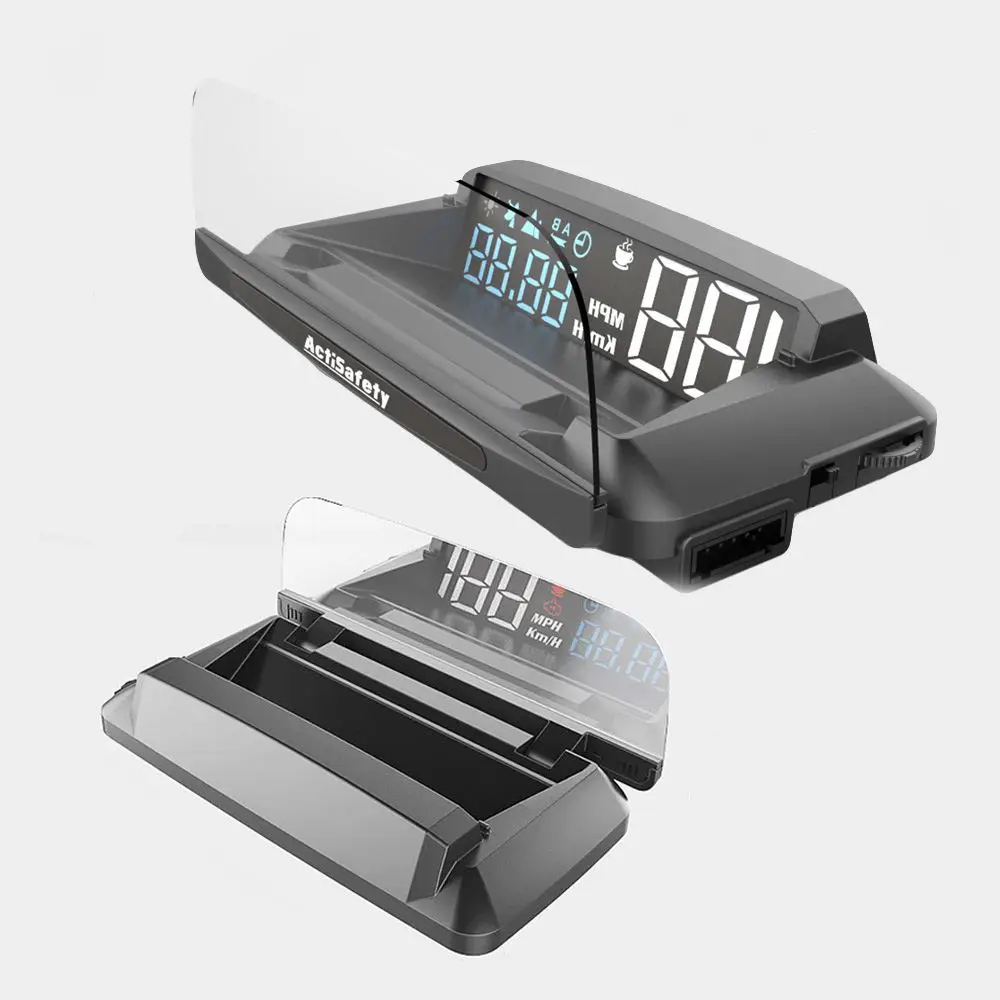 3.7 Inch Clear Car Digital Speedometer HUD OBD Gauge Car Speed Projector Windshield Android Head Up Display