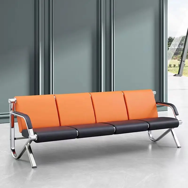 Three-seat Chair Stainless Steel Sofa Airport with Waiting Hospital Meeting Office
