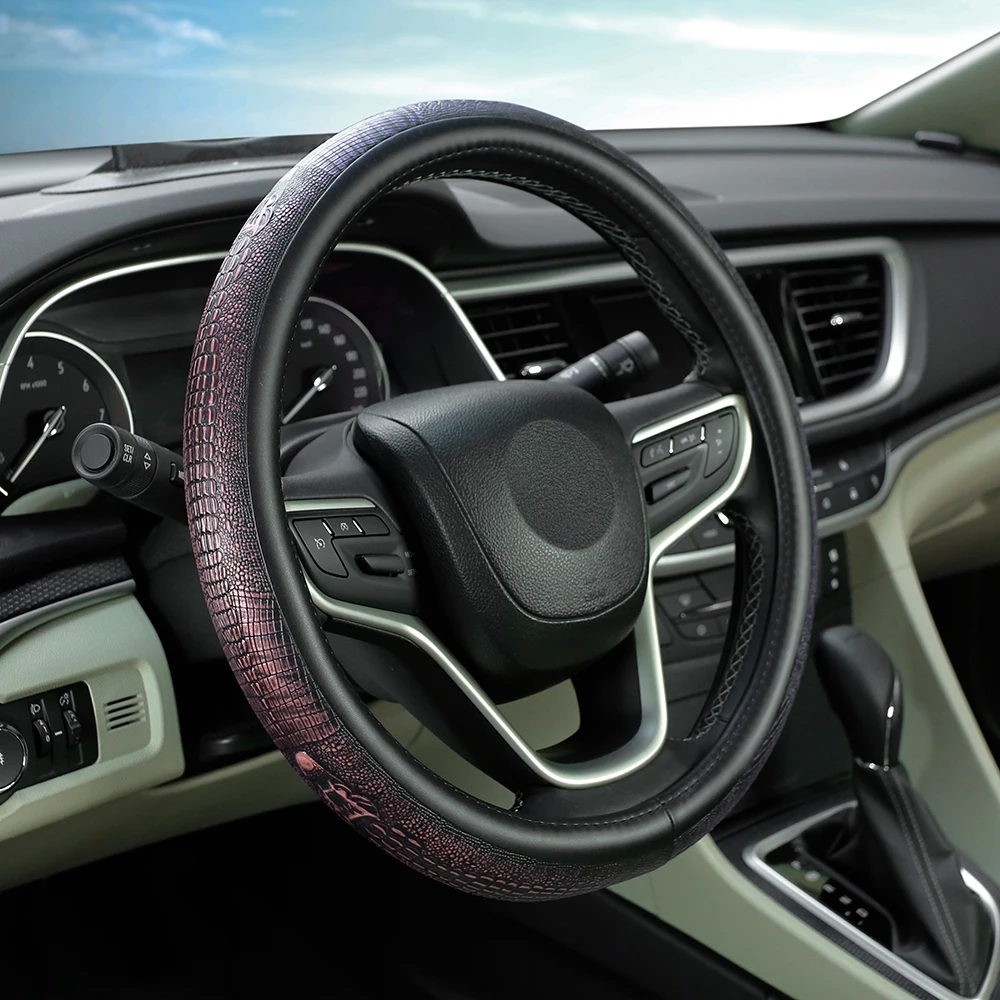 Customizable Car Bus Steering Wheel Cover Four Seasons Universal Personality Fashion Non-slip Cover Cover